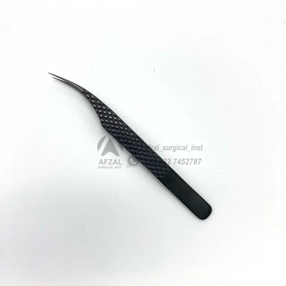 Custom Logo Professional Stainless Steel Anti-Static Eyelash Extension Tweezers with Quick Secure Grip for Lash Isolation