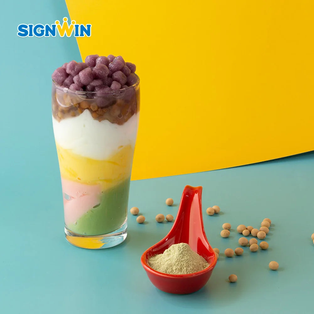 SIGNWIN 1kg Pack Egg Jelly Pudding Powder Bag Business Pack for Milk Tea Boba Tea Restaurants