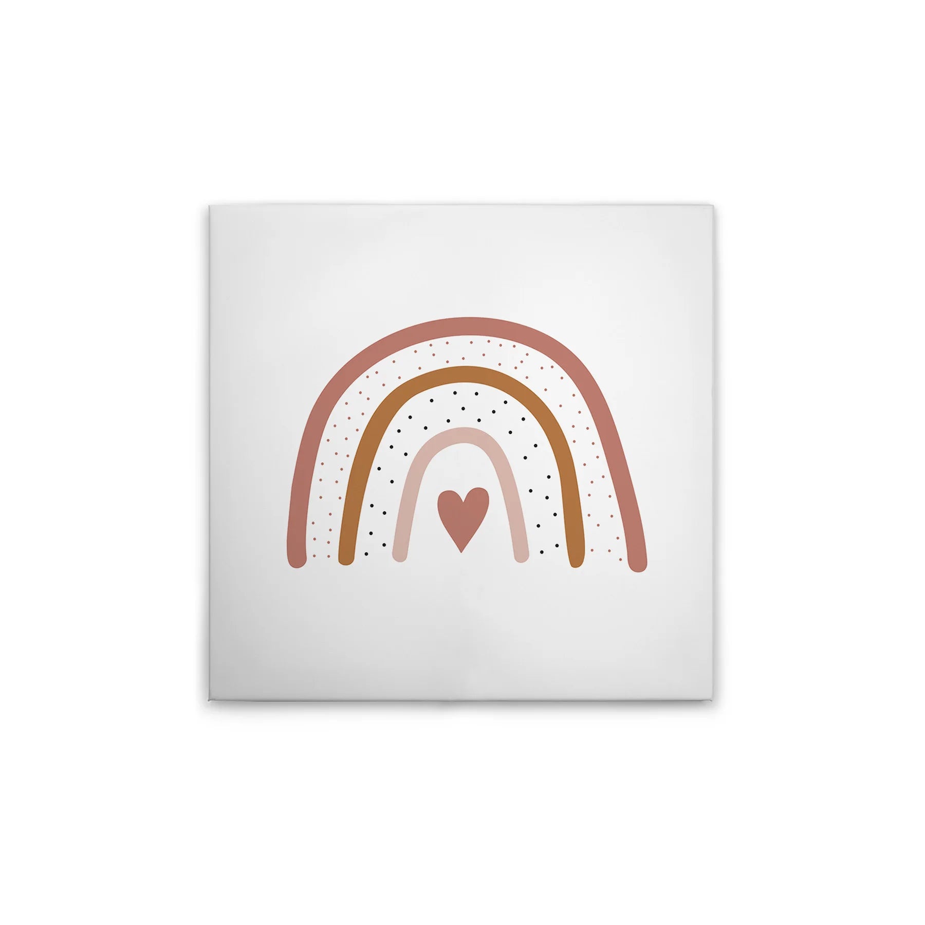Modern Hanging Made in Germany Home Decor Canvas Picture Children'S Room Rainbow Pink Wall Mural White Brown Stretcher Frame Art