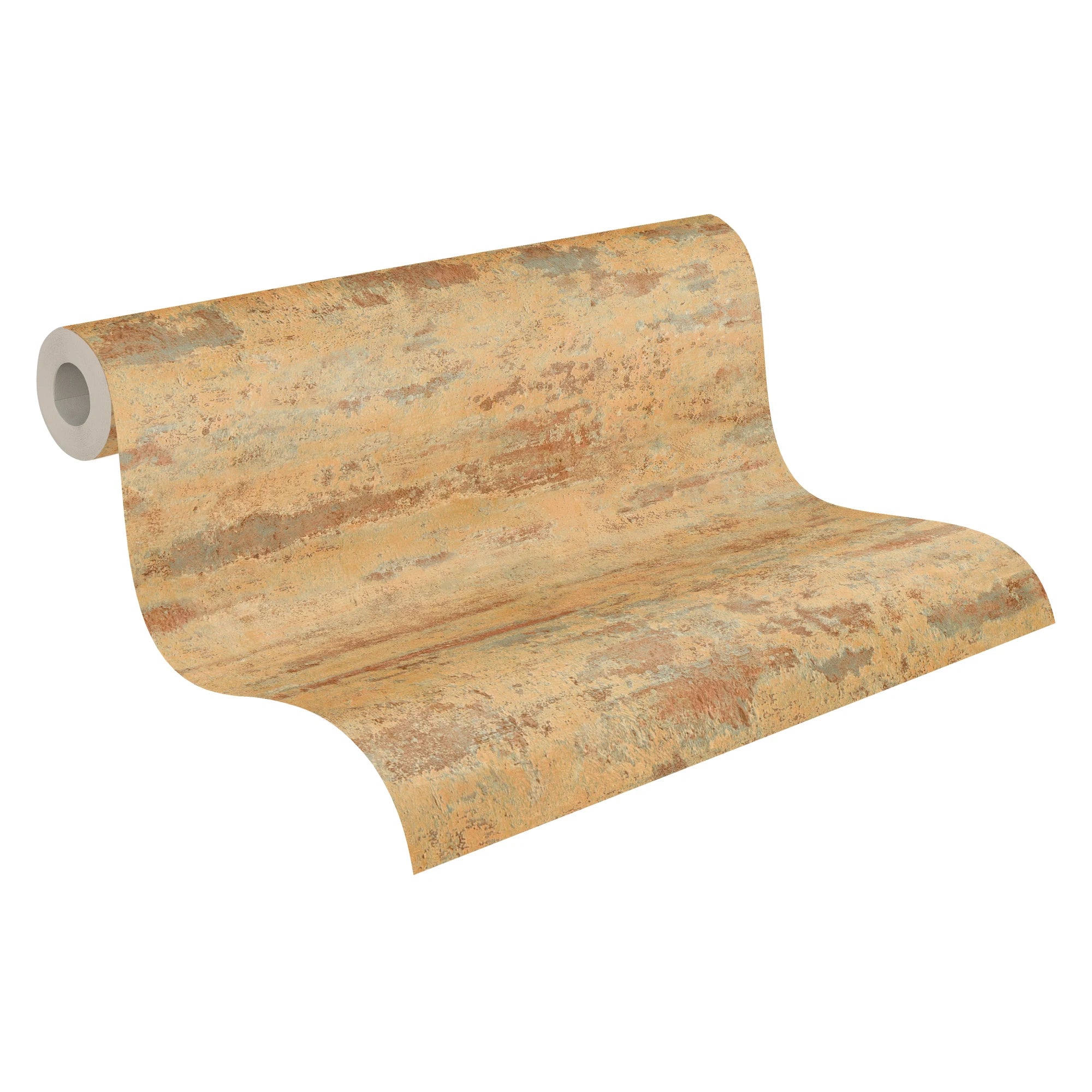 Germany Made Modern Hotel Bathroom Non Woven Vinyl Wallpaper Rolls Solid Plain Yellow Orange Grey Blue Moisture-Proof 1005 X