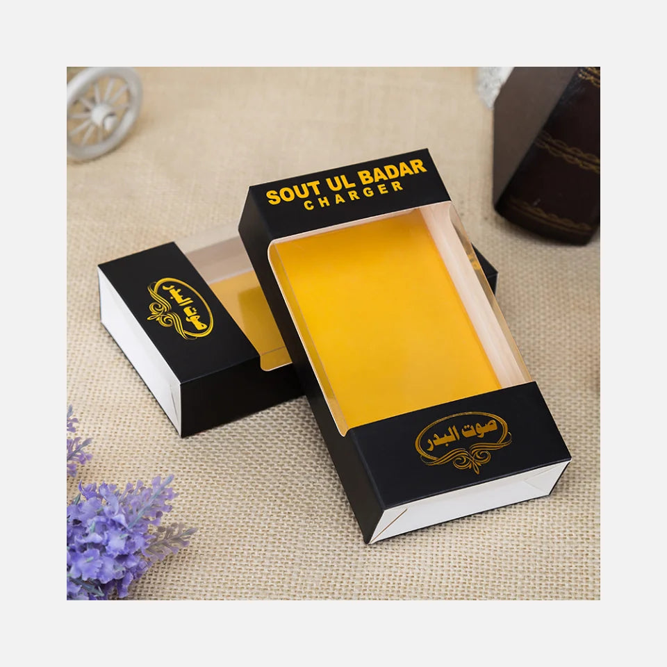 Black Packaging Box with Clear Pvc Window Box Packaging for Business&shopping Packaging Boxes