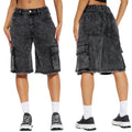 2025 Summer Women's Street Style Fashionista Washed Raw Edge Workwear Denim Straight Pants Fashion Trendy Versatile Jeans