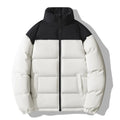 Oem Customized logo Design Men Winter Trendy Brand Warm Color-blocked Loose Fit Top Winter Cotton-padded Jacket