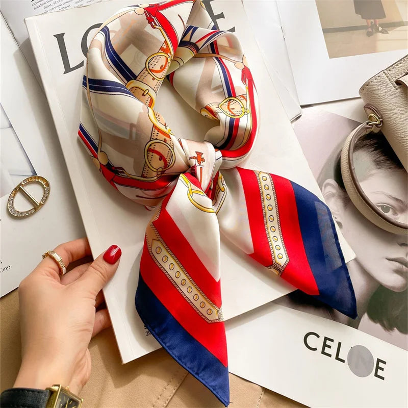 style  silk fashionable all-match silk scarf square scarf