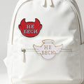 Russian Slang Angel & Devil Enamel Pin Humor Red Demon And White Angel Brooch Bag Lapel Badge Jewelry Gift for Friends MegaBDM