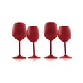 Colored Pink Champagne and Wine Glasses for Wedding Bar Home Stainless Steel Wine Glass Bulk Long stem Wine Glass