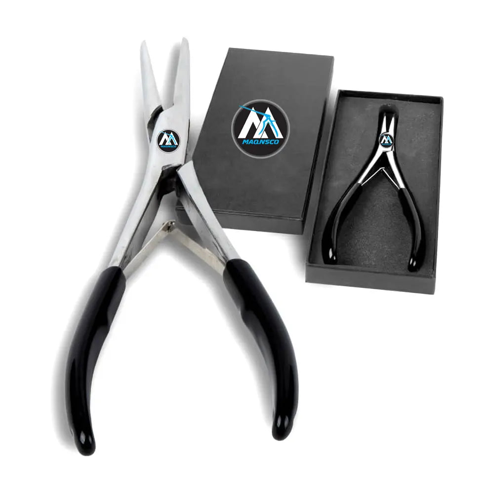 Pro Closer Hair Extension Pliers for Applying Smooth Flat Surface Teeth For Safe and Effective Installation and Removal