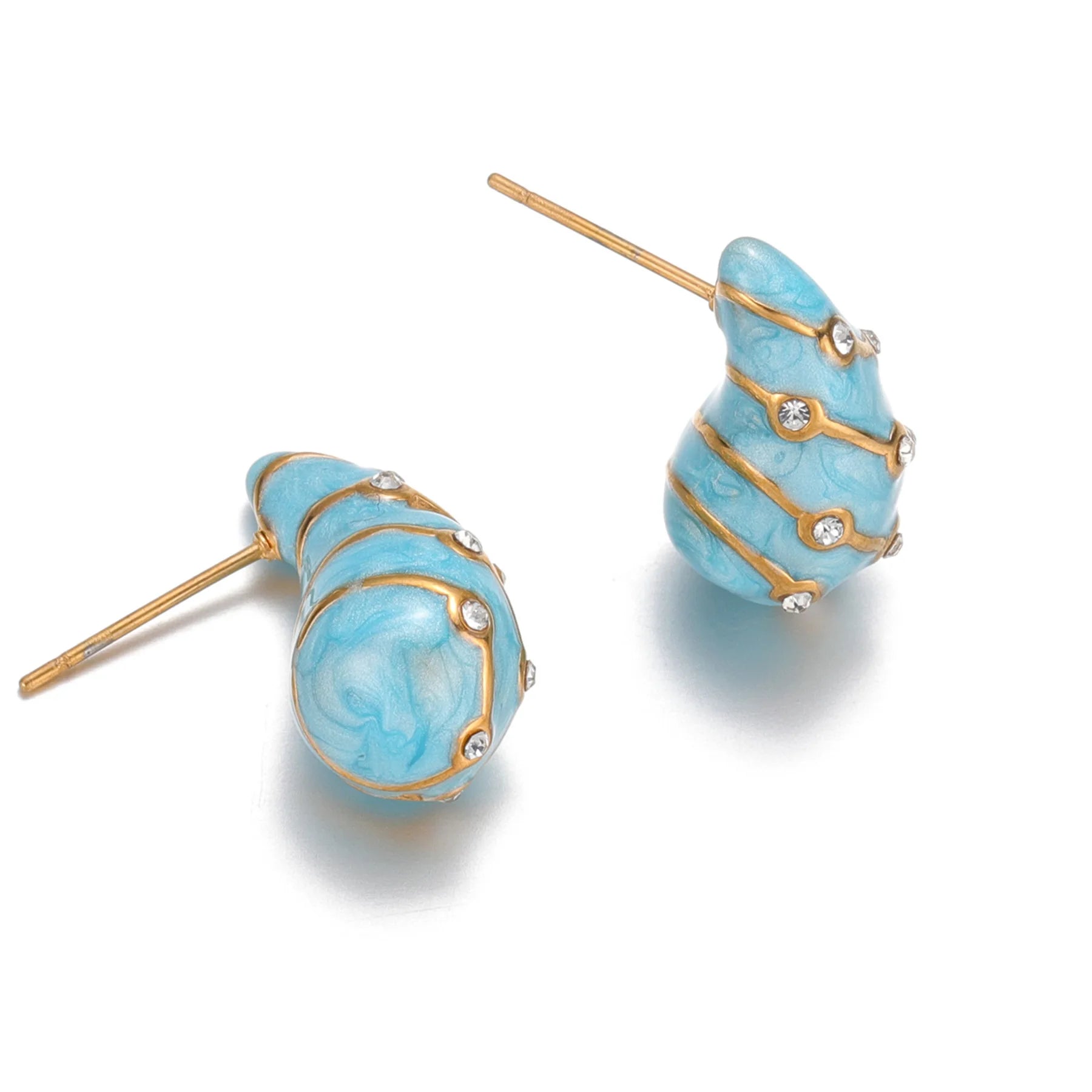 Fenyi Wholesale Jewelry Exquisite Style Fashion Retro Hypoallergenic Rust Proof Stainless Steel Diamond Earrings for Women