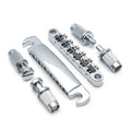 Chrome Zinc Alloy 6-String Electric Guitar Fixed Bridge Sets Split Guitar Pull String Board Musical Instruments & Accessories