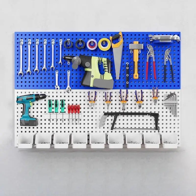 900*450mm1.0mm Square Hole Metal Pegboard Durable Wall Organizer Board for Garage Tools and Parts MegaBDM
