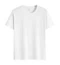 Oem customized 150g pure cotton ribbed collar solid color round neck tshirt men's cross border european size tshirt