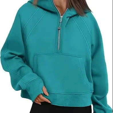 Customized Wholesale Cotton Breathable Terry Fabric Blank Sun Faded Washing Drop Shoulder Womens Hoodies Sweatshirts