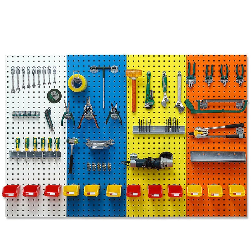 1200*450mm1.4mm Garden Tools Metal Pegboard Organizer Outdoor Wall Mounted Hanging Board for Yard and Greenhouse