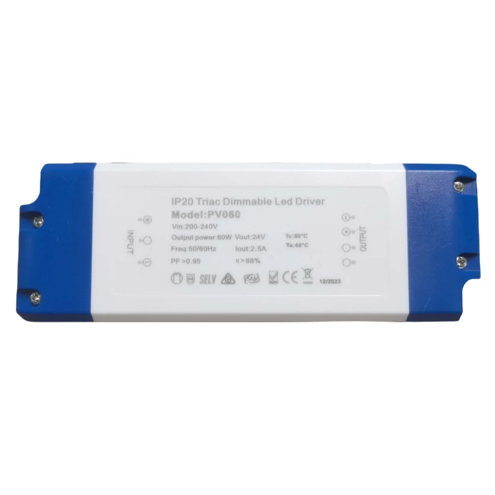 Led Power Supply 30W Triac Dimmable LED Driver 12V 24v Constant Voltage SAA/RCM Certified Power Supply for Commercial Lighting