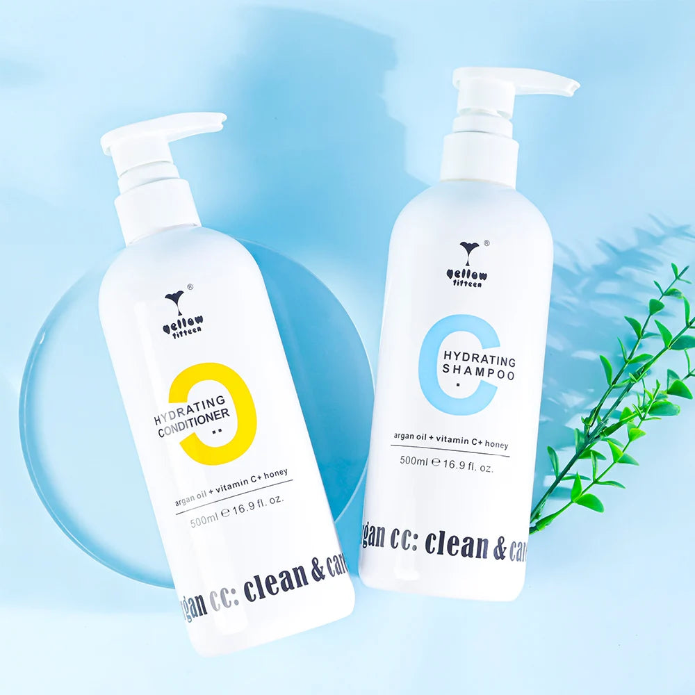 Factory Wholesale Private Label Argan Oil Shampoo & Conditioner Nourishing Moisturizing Fluffy Hydrating Hair Care for Home Use