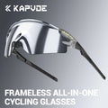For Frameless All-in-One Outdoor Cycling Glasses with Anti UV Mirrored PC Lenses Ergonomic Design for Adults MegaBDM