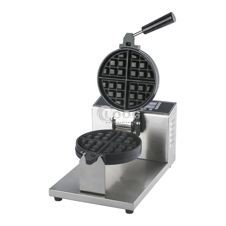 Factory Price Commercial Digital Waffle Maker 110 and 220V Belgian Waffle Machine WIth Interchangeable Plates