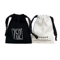 New Model Customized Recyclable Cotton Drawstring Bag with Custom Logo for Earrings