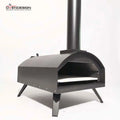 Durable 13 Inch Portable 14KG Wood/Pellets/Charcoal Freestanding Household Outdoor High Temperature Wood Fire Pizza Oven