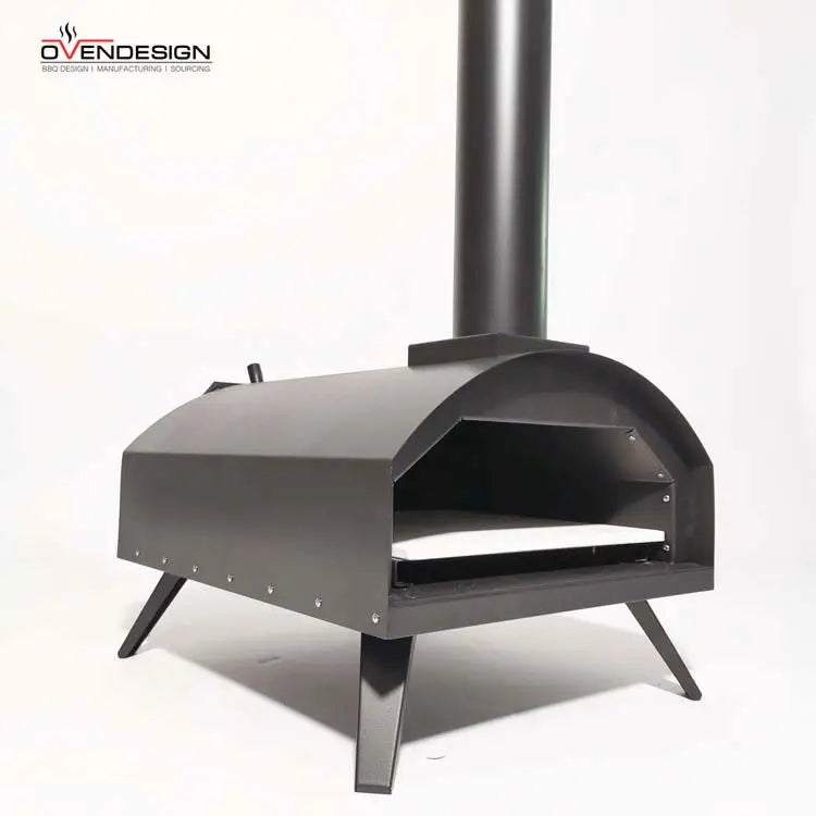Durable 13 Inch Portable 14KG Wood/Pellets/Charcoal Freestanding Household Outdoor High Temperature Wood Fire Pizza Oven