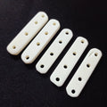 Custom Made Natural 4-Hole Rectangle Shape Bone Spacers White Beads for Enhancing Jewelry Creations Conifer Brand Decorative