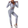 New Arrival Custom Solid Color Women's Yoga Set 2-Piece Breathable Quick Dry Elastic Waist Gym Fitness Wear Wholesale