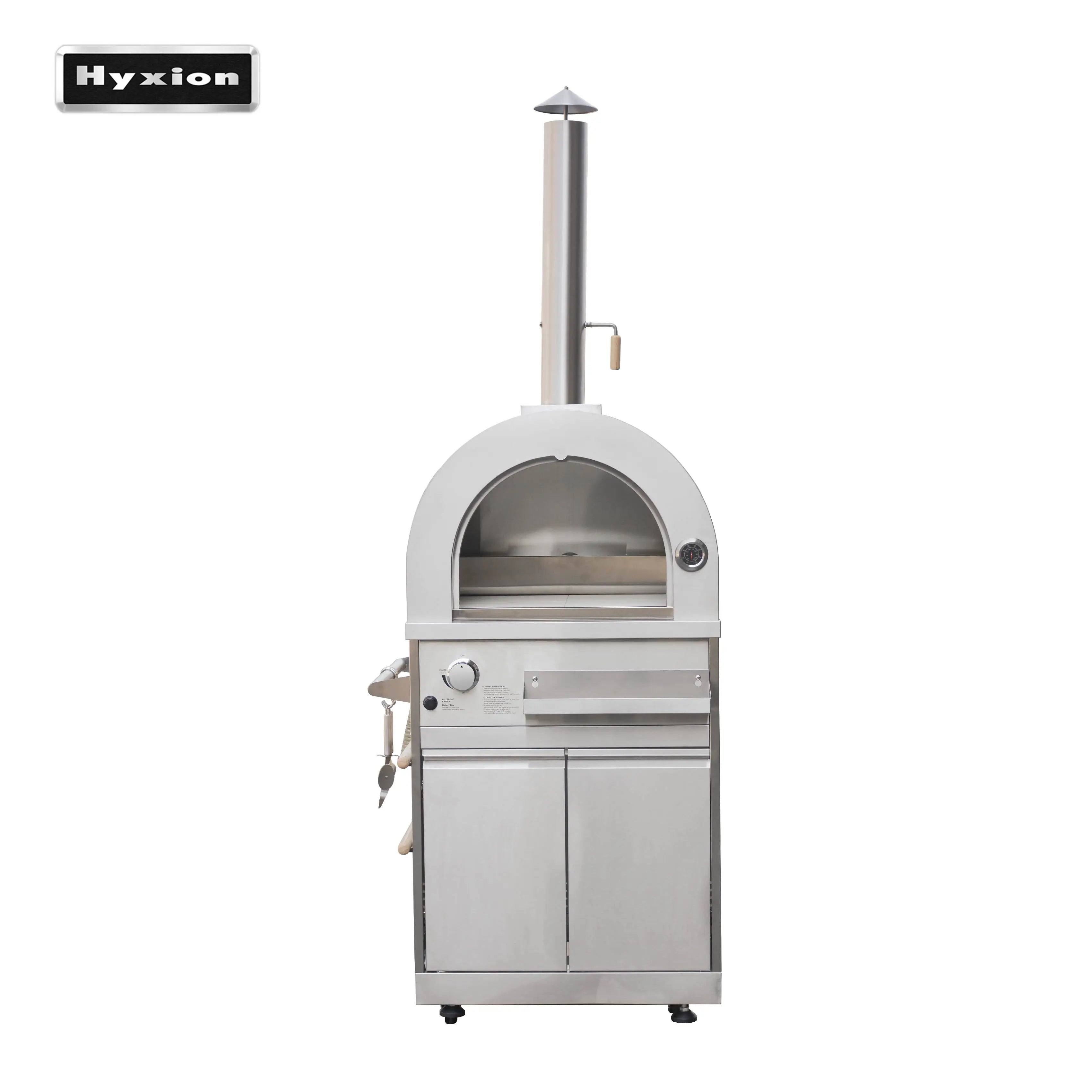 Professional Premium Stainless Steel Pizza Oven with 35000 BTU Gas Burner & 15mm Firebrick Commercial Kitchen Equipment