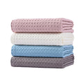 100% Cotton Waffle Weave Thermal Blankets & Throws Eco-Friendly Four Seasons Use Super Soft Baby Blanket Customizable