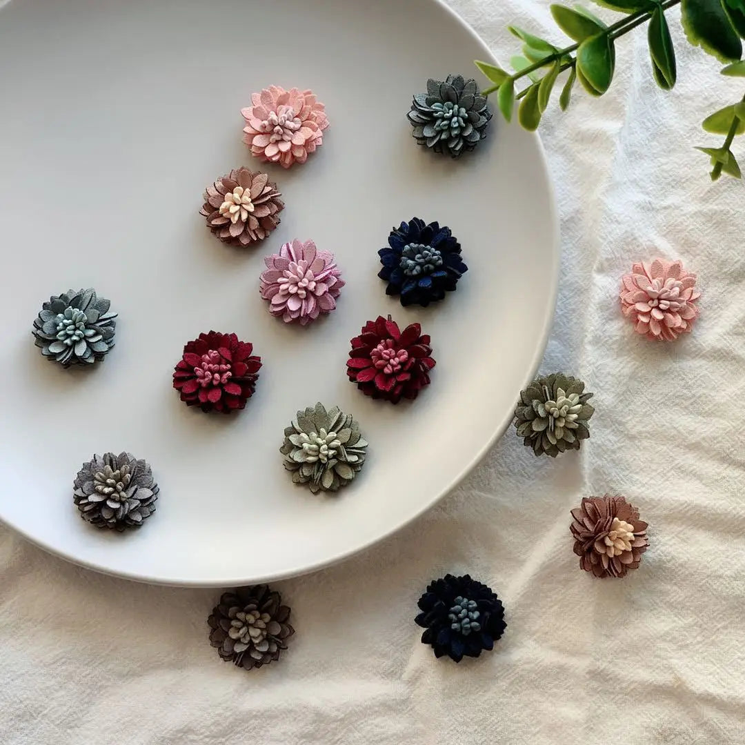 Handmade 2.5cm Flower Hair Accessories DIY Flower Headdress and Shoes Garment Accessories