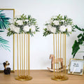 C224169 Gold Geometric Wedding Flower Stand Tabletop Vase for Wedding Table Center Decoration