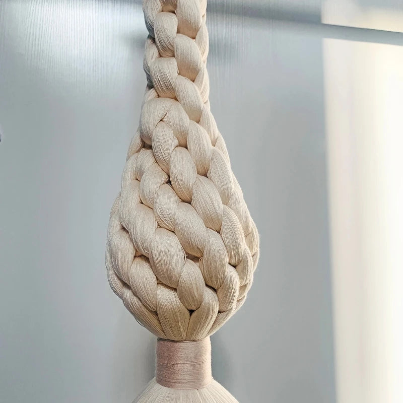 20*230cm Polyester Thread Vintage Rope Knot in Natural Textile for Office Provide Wall Hanging Decor Macrame EH2509016
