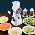Simple Large Metal Plastic Handheld Stainless Steel 3 in 1 Black Plastic Handle Rotary Cheese Grater