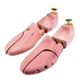 2024 New Design Cedar Wooden Shoe Tree OEM Adjustable Double Tube Spring Stretcher for Sneakers and Leather Shoes
