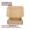 Custom Kraft Packaging Box Paper E-Commerce Mailer Box Durable & Eco-Friendly Corrugated Cardboard  Kraft Packaging Box