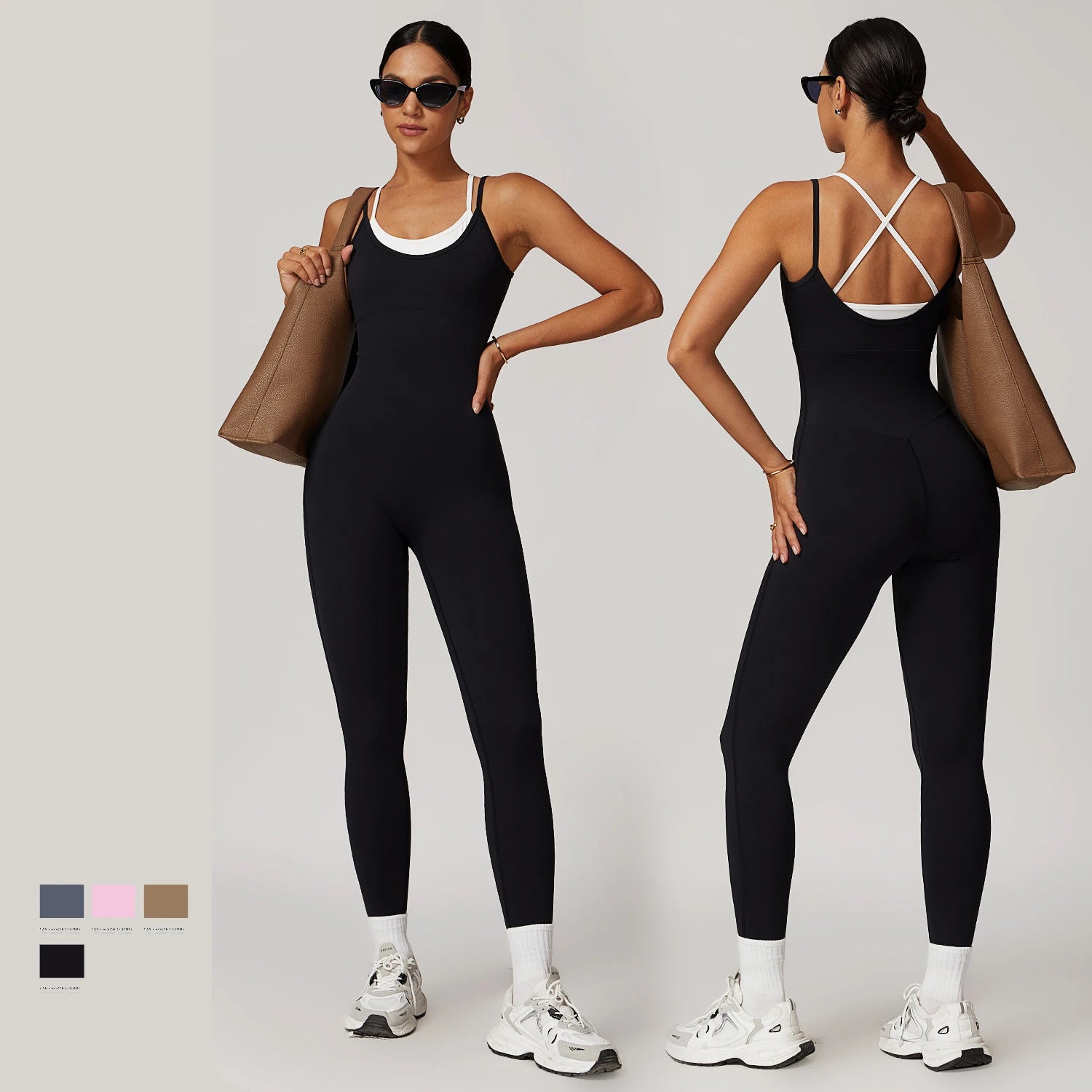 Customize Activewear Yoga Outfit Gym Clothes Compression One Piece Bodysuit Quick Dry Sport Rompers Workout Jumpsuit for Women