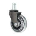 Universal Fit 2.5inch PVC Caster Wheels Office Chair Furniture for Various Hospitals Schools Bathrooms Warehouses Gyms Dining