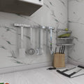 UDK Wholesale 0.6*5M White Kitchen Tile Black Lampblack Sticker Waterproof Oil Stain Proof Wall Sticker for Wall Decor