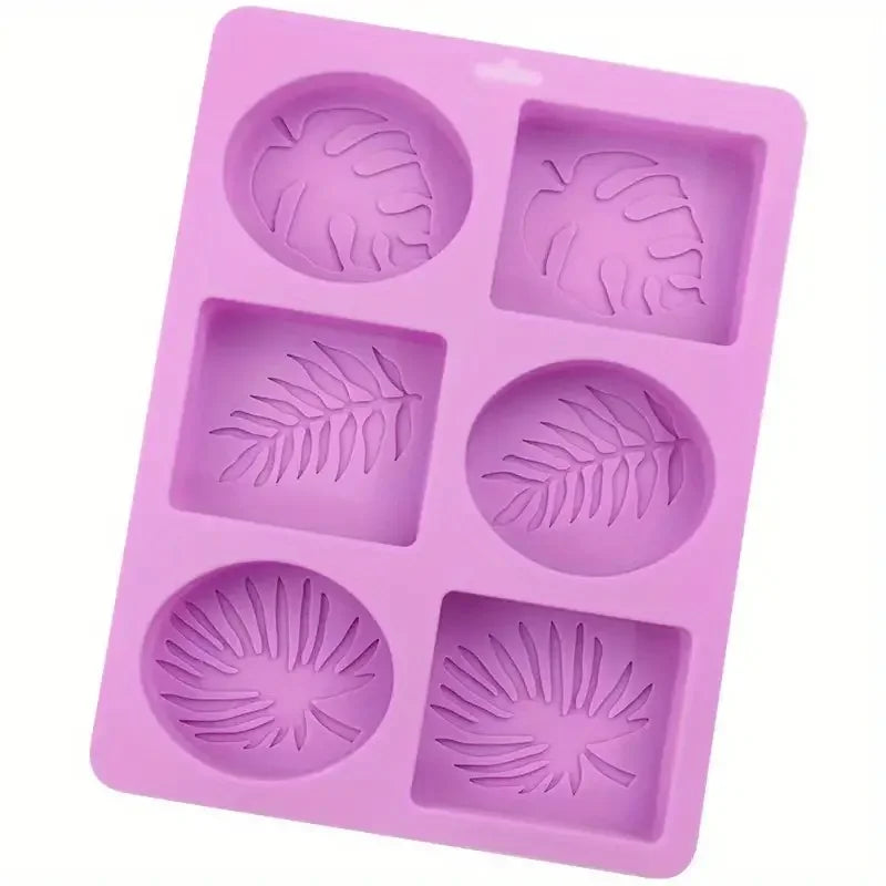 Handmade Soap Mold 6 Cavities Rectangular and Oval Shapes Cold Soap Making New Pattern Design