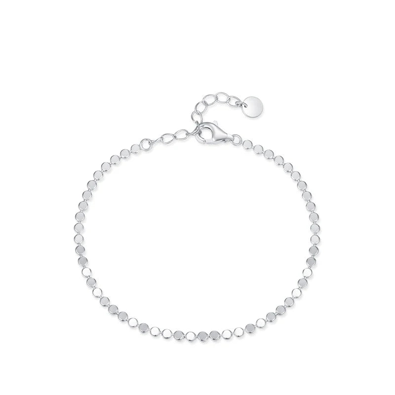 SL1646 925 Sterling Silver Simple Exquisite Female Chain Bracelet for Women Wedding Engagement Fine Jewelry Anniversary Gifts
