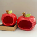 Original Design Apple-shaped Eco-friendly Ceramic Cooling Hamster Hide
