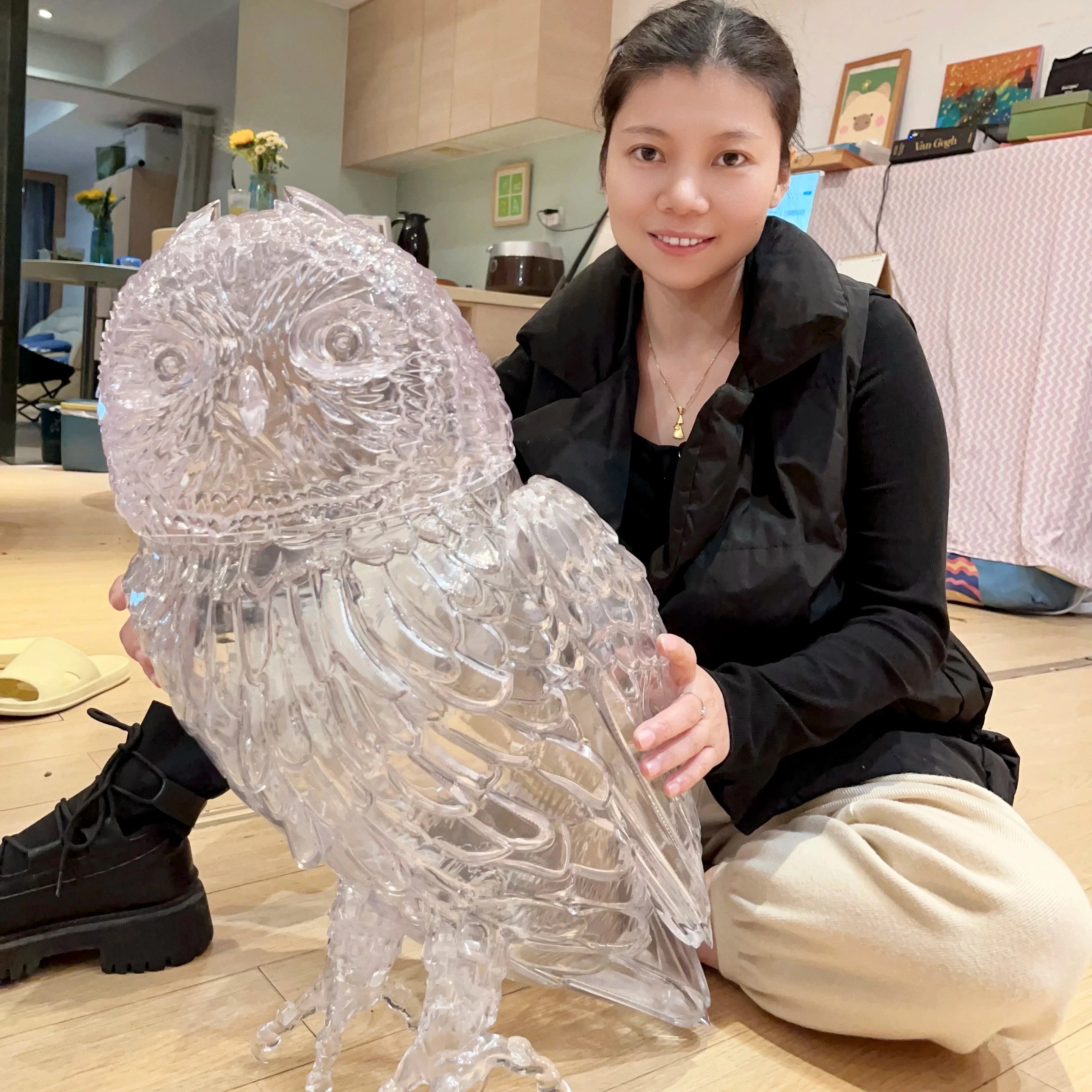 Custom SLA 3d Printed Transparent/clear Resin Animals Transparent clear Resin 3d Printing with Wayne