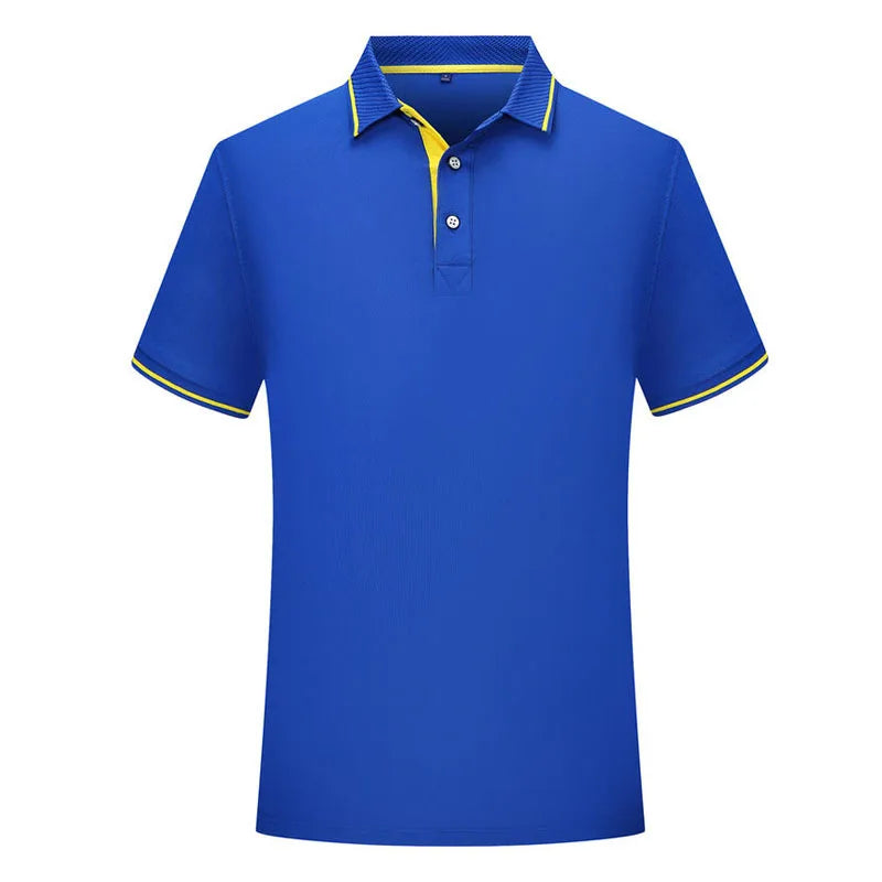Oem customized heavyweight short sleeved polo shirt work clothes solid color work clothes advertising  polo shirt