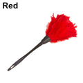 Red Tiny Feather duster Black White Mini Handle Turkey Marabou Flats Duster pink Cleaner Brush for Home Clean