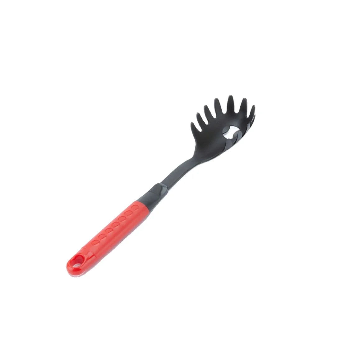 Tomatto Ergonomic PA Nylon Spaghetti Ladle Long Black Red Handle Non-Slip Eco-Friendly Kitchen Cooking Utensil Essential Serving