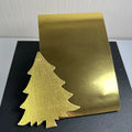 Factory Wholesale 250 Gsm Laminated Aluminium Foil Paper Rolls Golden Color Pearl Paper Gold Gift Cards