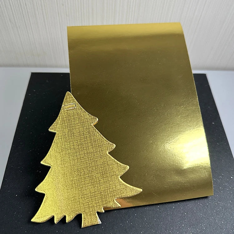 Factory Wholesale 250 Gsm Laminated Aluminium Foil Paper Rolls Golden Color Pearl Paper Gold Gift Cards