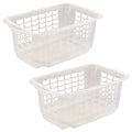 2x Storage basket Size S 30 x 20 x 13 cm Fritz Neutral transparent