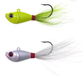 7g 14g 28g 42g 56g Big Eye Bucktail Jigs Lead Head Hook Bait  Fletching Jig Fishing Lure