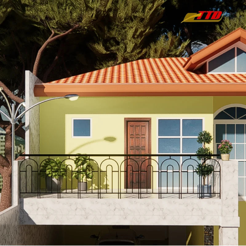 Modern Balcony Railing in Wrought Iron Decorative & Secure Options From Vietnam for Building Exteriors and Outdoor Metal Stairs