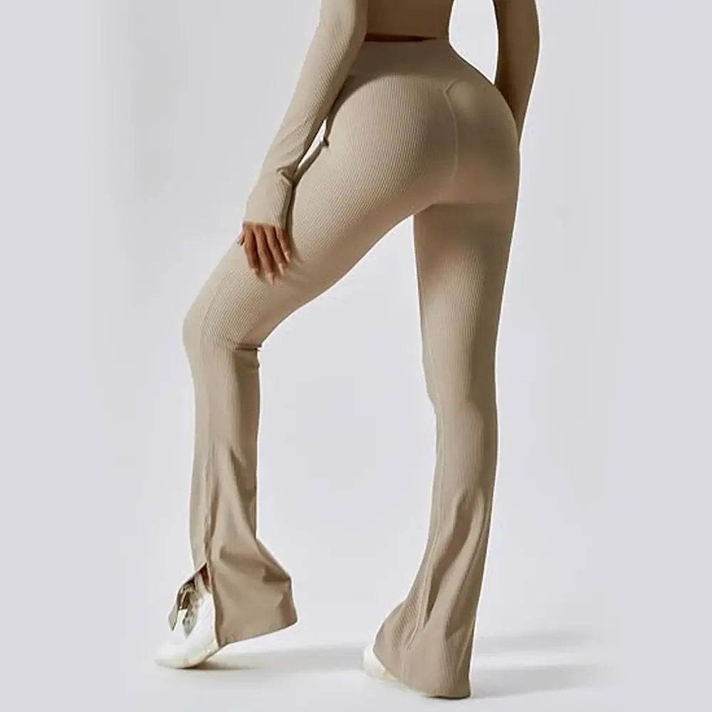 Bootcut Yoga Pants - High Waist Butt Shaping Flared Leggings for Women | Workout Running Wide Leg Fitness Trousers